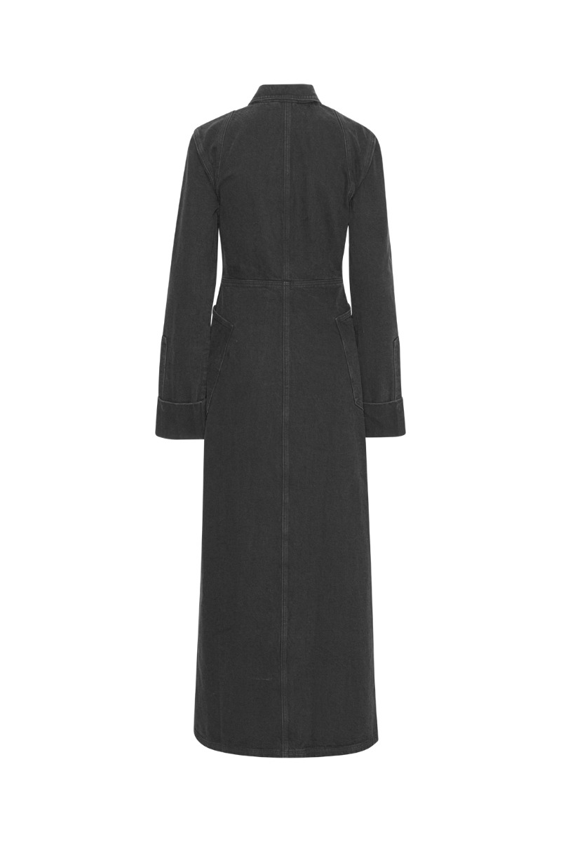 Black Wash Boiler Dress Black| Cannari-Concept